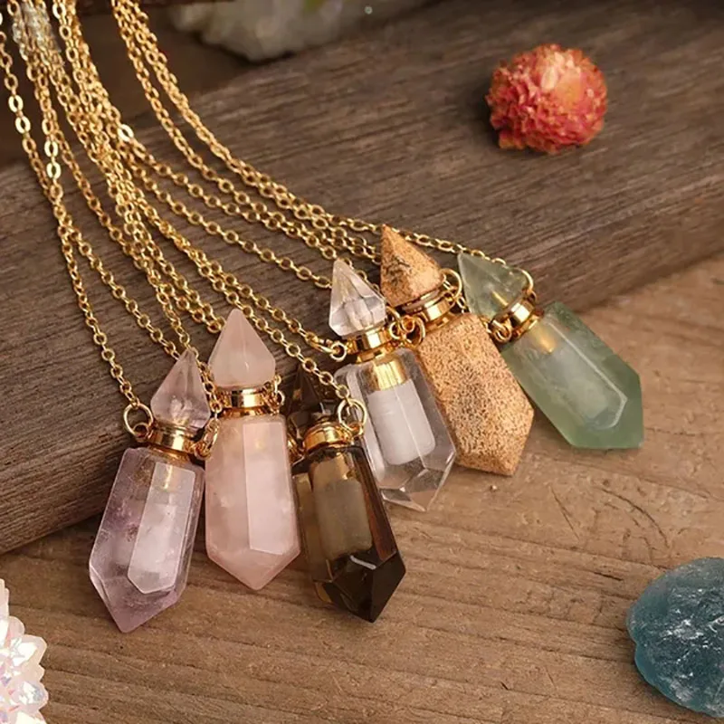 Natural Stone Essential Oil Diffuser Necklace