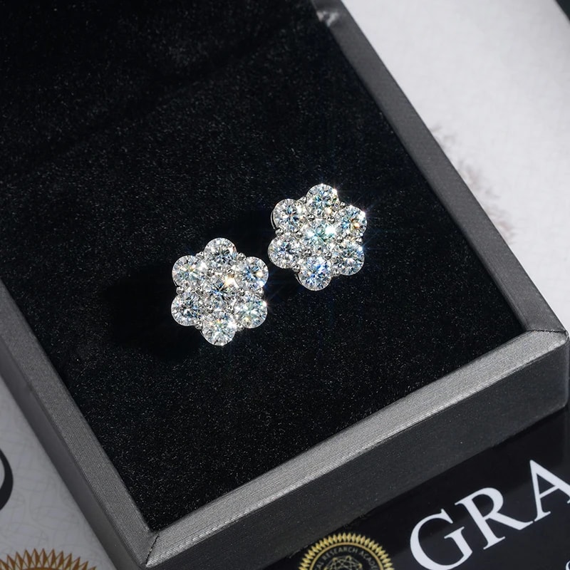 Moissanite Stud Earrings